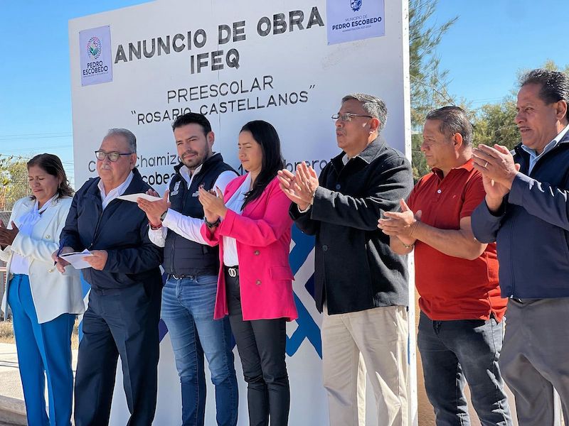 Construirán obras de infraestructura educativa en Pedro Escobedo por casi 7 mdp.