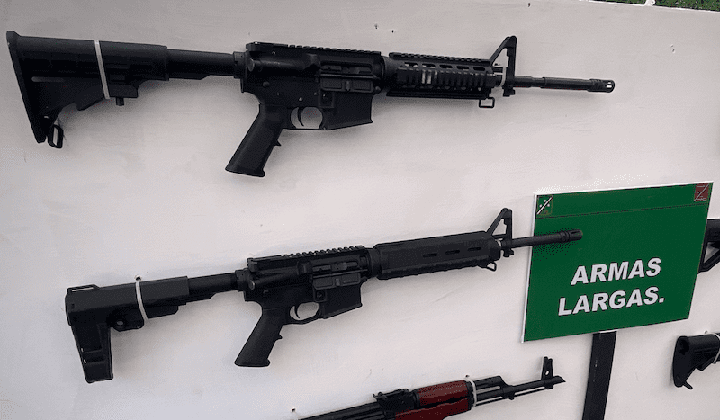 Decomisan 50 armas en Querétaro; serían destinadas a grupos criminales