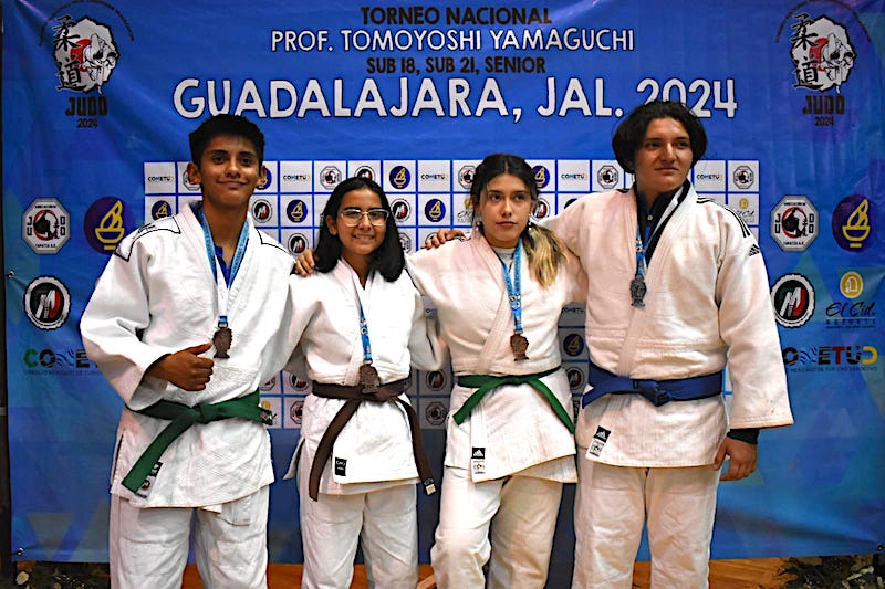 Judocas queretanos vencen en Torneo Nacional Prof. Tomoyoshi Yamaguchi 2024