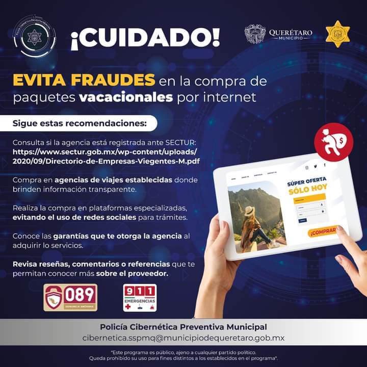 Policía Cibernética en Querétaro emite recomendaciones para evitar caer en fraudes por redes sociales