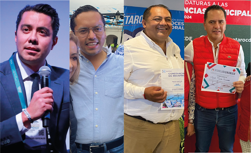 Estos son los candidatos a las Presidencias Municipales y Diputados Locales del PAN, PRI y PRD en Querétaro.