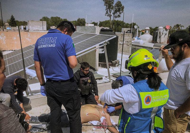 Hombre muere de paro cardiaco en Quinta Alicia, Querétaro