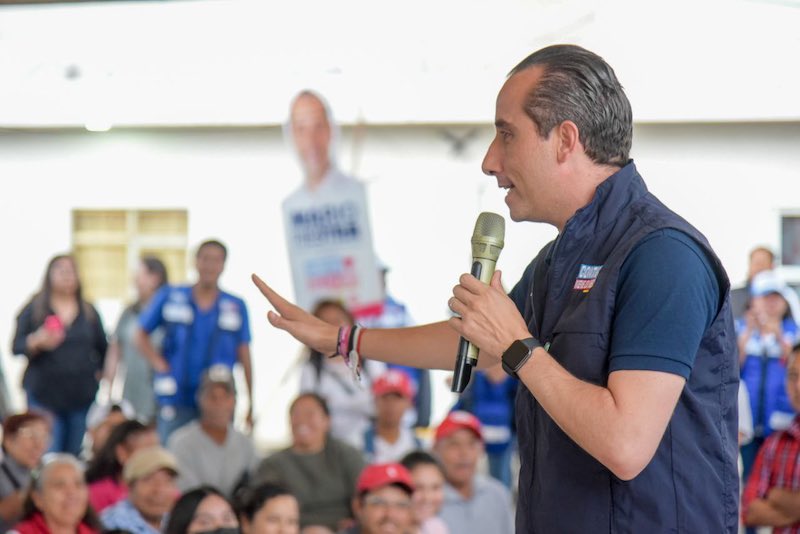 Mario Riestra candidato del PAN en Puebla es amenizado de muerte