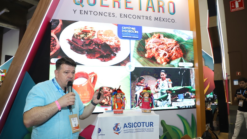 Presentan El Camino Iniciático de Santiago en el Tianguis Turístico México 2024.