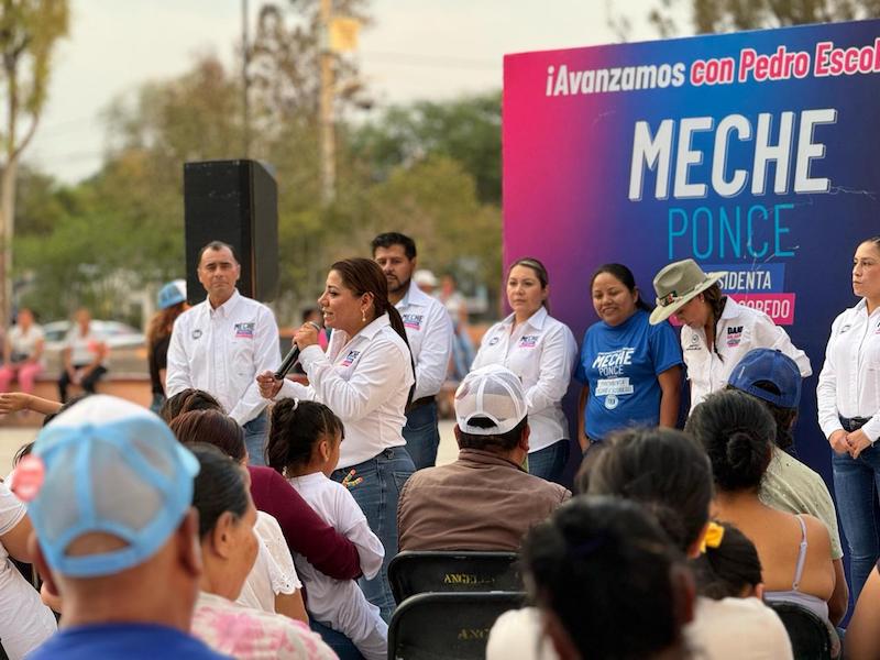 Promete Meche Ponce invertir más recursos en seguridad pública para Pedro Escobedo
