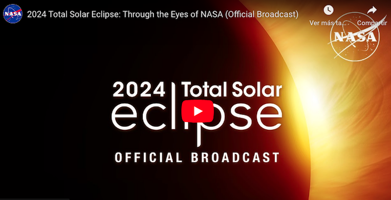 Sigue en VIVO el Eclipse Solar 2024.