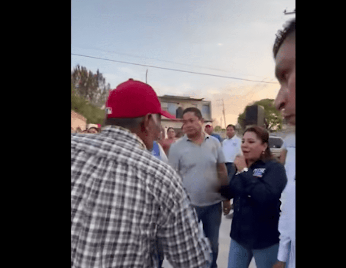 Niegan morenistas agresiones en evento de Meche Ponce en Pedro Escobedo