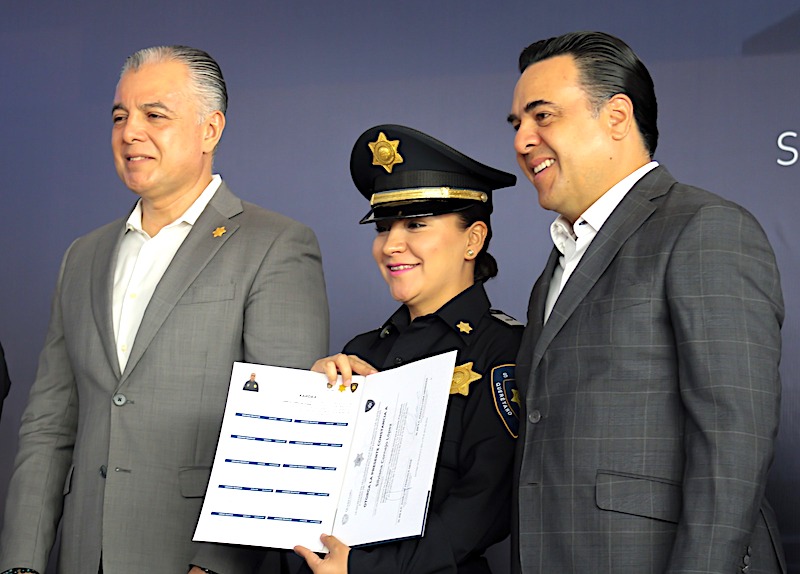 Se integran 20 nuevos policías municipales en Querétaro capital