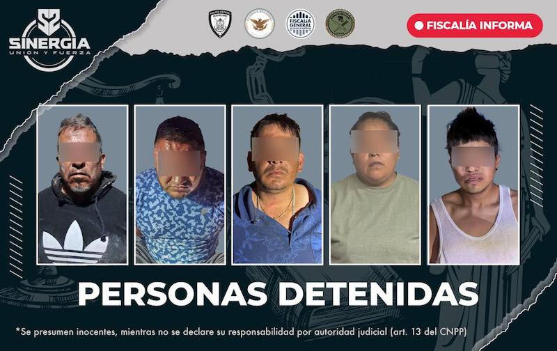 Cinco detenidos y armas aseguradas tras operativos en 17 domicilios de Querétaro Capital