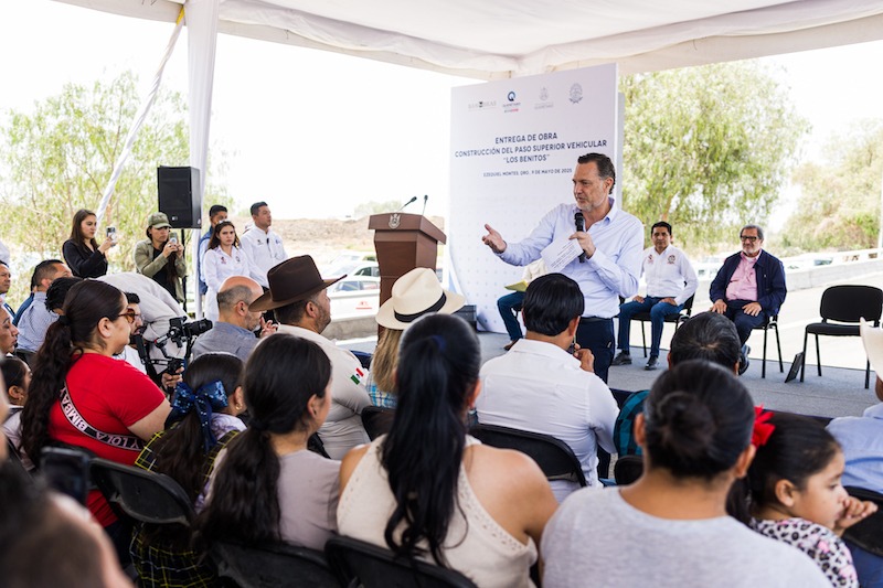 Inaugura Gobernador Mauricio Kuri Paso Vehicular Los Benitos en Ezequiel Montes