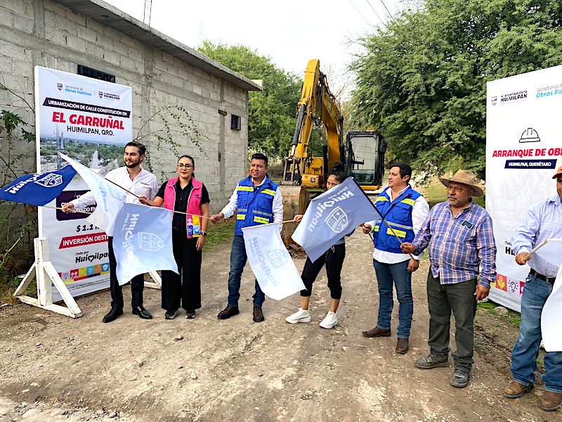 Lleva Jairo Morales 29 obras iniciadas; arranca urbanización en calle de El Garruñal