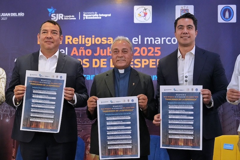 Presenta Felifer Macías la Ruta Religiosa “Peregrinos de la Esperanza” en Querétaro