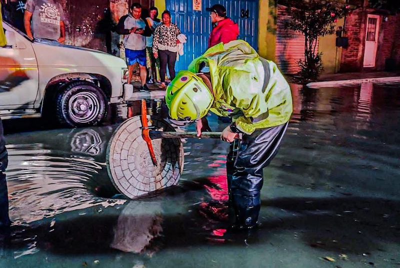 Reportan afectaciones menores por lluvias del sábado en la capital queretana