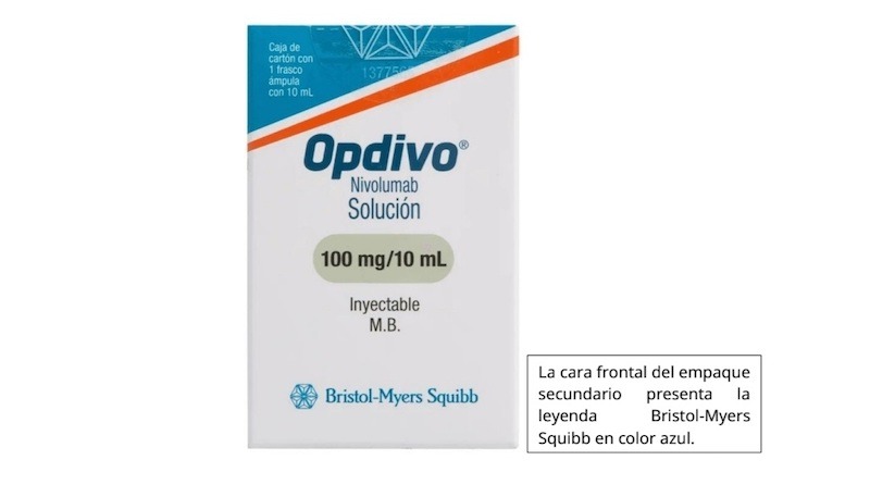 Emiten alerta sanitaria por falsificación del medicamento Opdivo