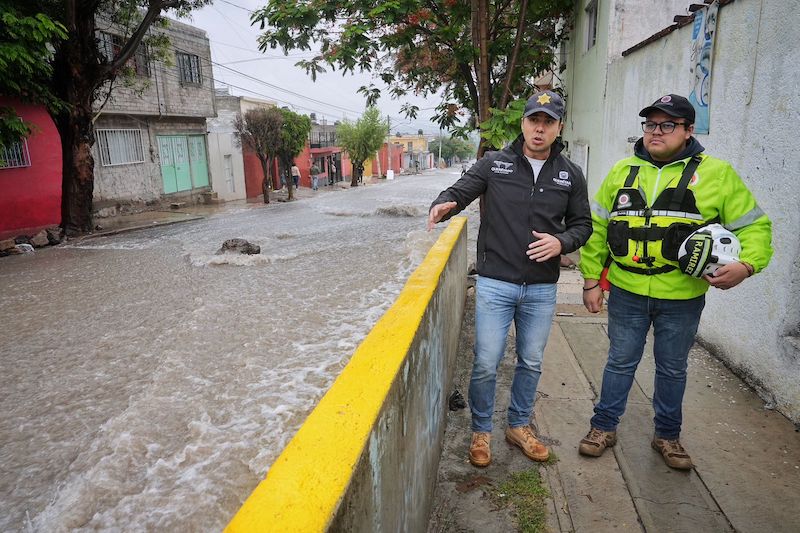 Infraestructura hidráulica de la capital responde eficientemente ante intensas lluvias; asegura Felifer Macías