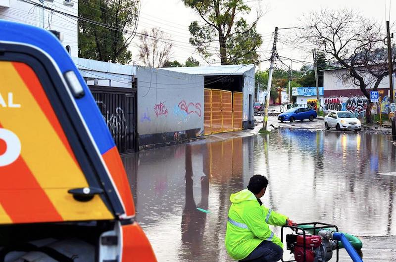 Lluvias provocan encharcamientos e inundaciones en Querétaro