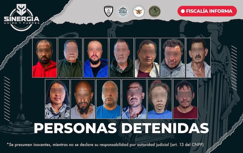 Caen 13 personas tras 18 cateos en San Juan del Río, Amealco y Huimilpan