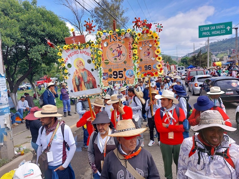 Concluye la 135ª Peregrinación de Querétaro al Tepeyac; 50 mil llegan a la Basílica de Guadalupe