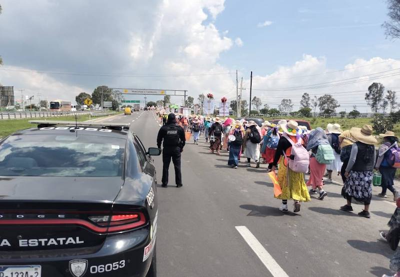 Peregrinación de Querétaro al Tepeyac avanza con saldo blanco y más de 50 mil participantes