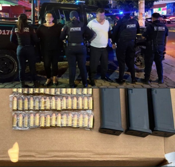 Detienen a dos hombres armados en pleno Centro Histórico de Querétaro