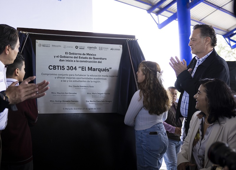 Inicia construcción del CBTIS 304 en El Marqués con inversión de 67.5 millones de pesos