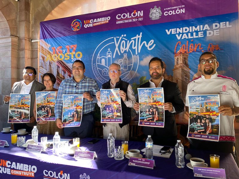 Los Ángeles Azules en la segunda edición de Xhönthe, la Vendimia del Valle de Colón 2025