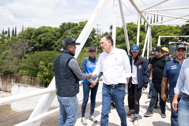 Mauricio Kuri recorre zonas afectadas por lluvias y llama a la unidad para superar la contingencia