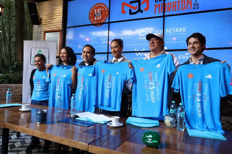 Presentan la playera oficial del Querétaro Maratón 2025; participarán más de 19 mil corredores