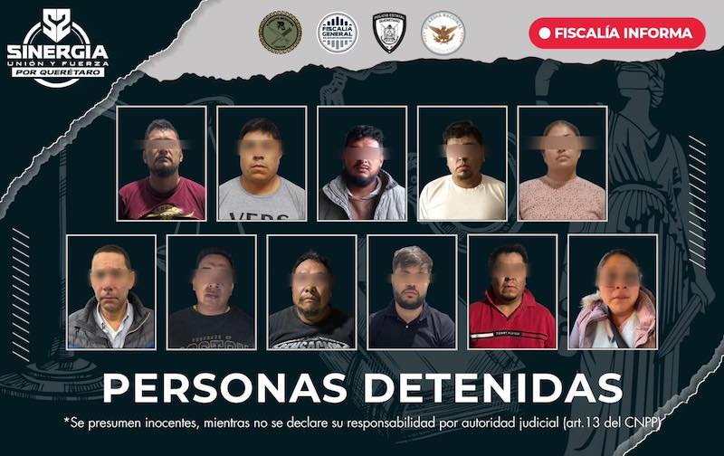 Aseguran armas, droga y más de 600 cartuchos útiles en operativo simultáneo en cuatro municipios de Querétaro