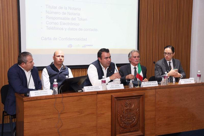 Colón establece alianza estratégica con el Consejo de Notarios de Querétaro para mejorar recaudación y servicios públicos