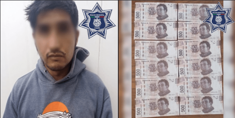 Detienen en Colon a sujeto que portaba billetes falsos