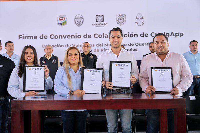 Felifer Macías firma convenio de Cuelgapp con municipios serranos para combatir extorsión telefónica