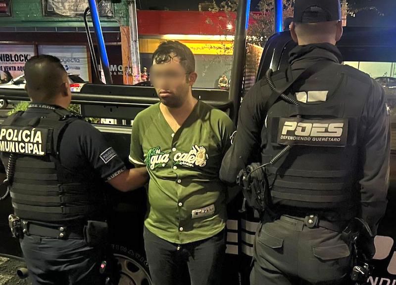 Hombre detenido con casi 2 kilos de marihuana en pleno Centro Histórico de Querétaro