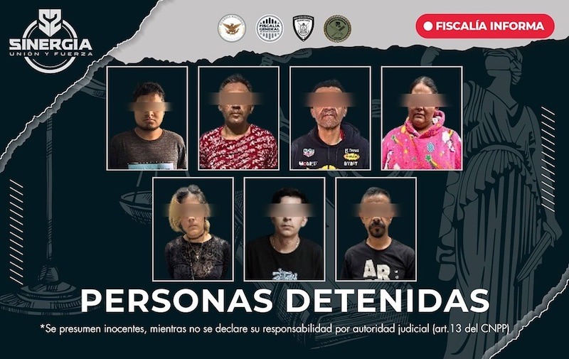 Ocho personas detenidas por delitos contra la salud en operativos en zona metropolitana de Querétaro