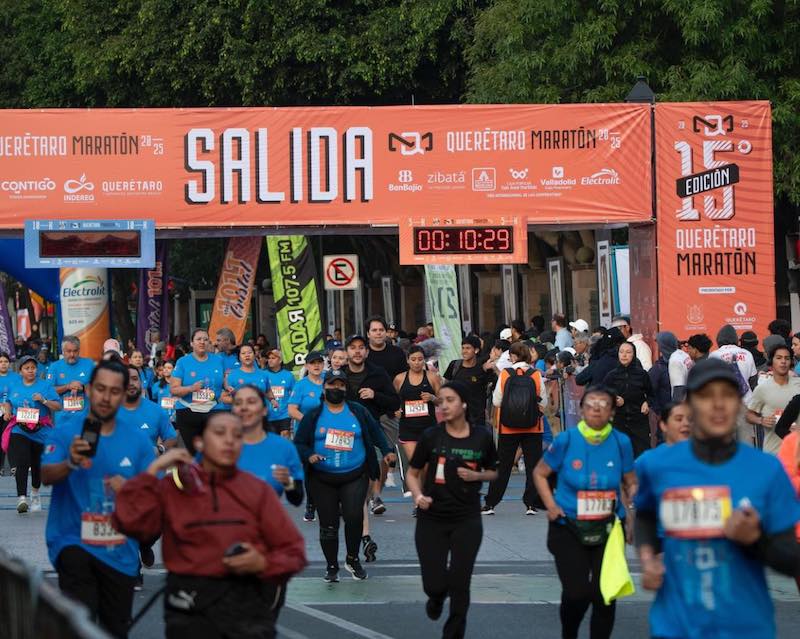 Querétaro Maratón 2025 concluye con saldo blanco y la participación de más de 19 mil corredores