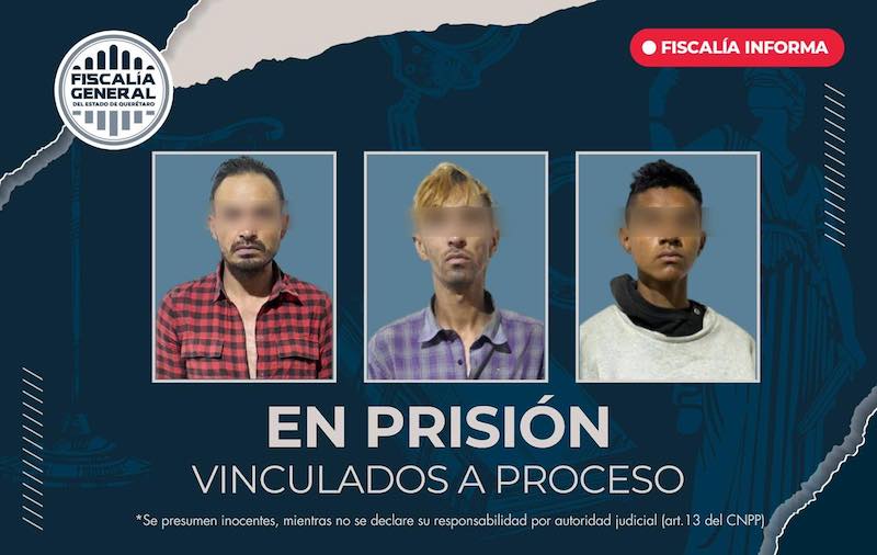 Vinculan a proceso a tres hombres por robo violento de vehículo en inmediaciones de Antea