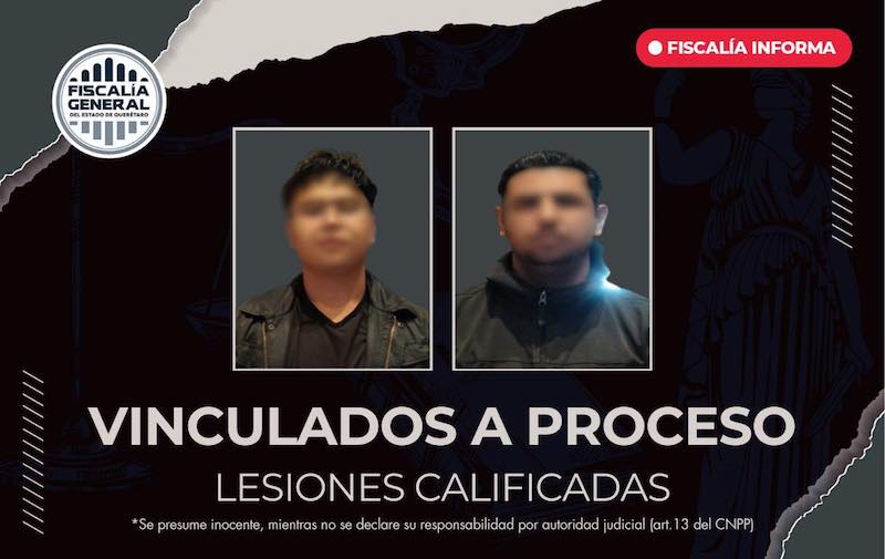 Dos hombres vinculados a proceso por lesiones calificadas en Cadereyta de Montes