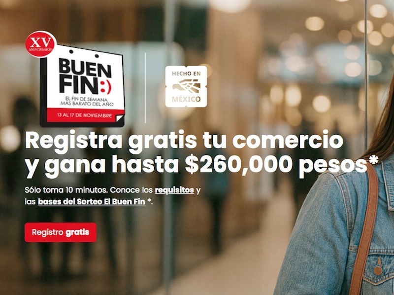 Prevén más de 200 mil millones de pesos en ventas durante el Buen Fin 2025