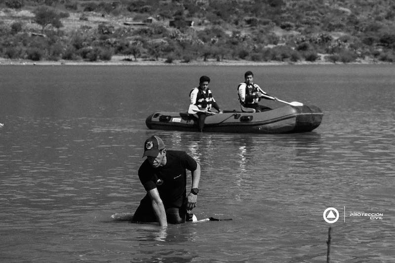 Recuperan cuerpo de persona ahogada en la Presa El Carmen, en El Marqués