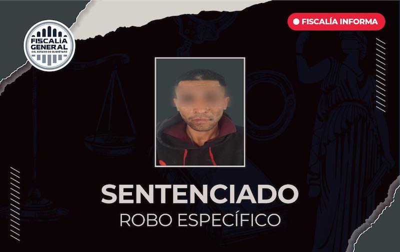 Sentencian a 11 meses de prisión a hombre por robo a comercio en Pedro Escobedo