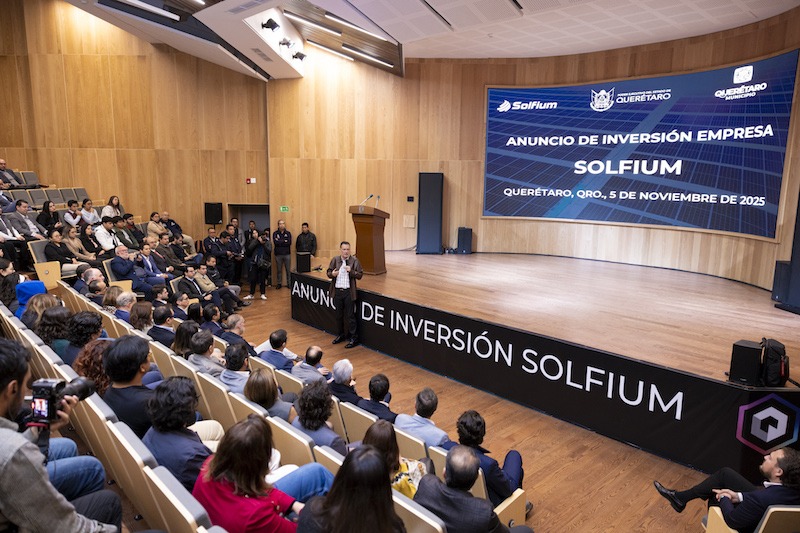 Solfium invertirá 10 mdd en Querétaro y generará 750 empleos con su nueva planta solar