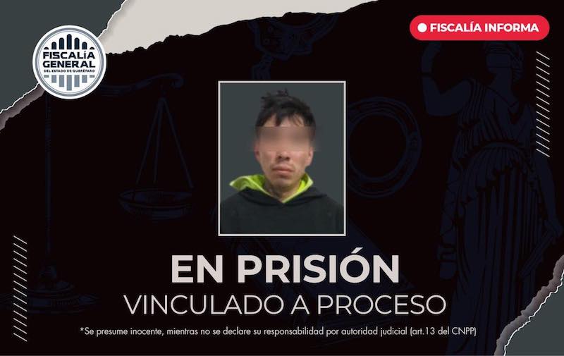 Vinculan a proceso a segundo implicado por homicidio calificado y robo en Corregidora