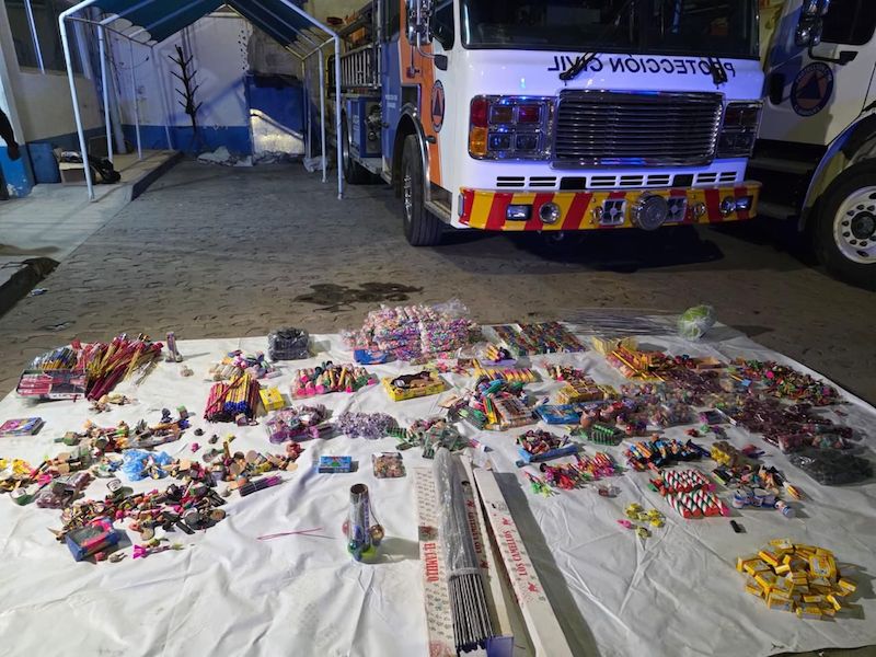 Decomisan en El Marqués más de 100 kilogramos de pirotecnia