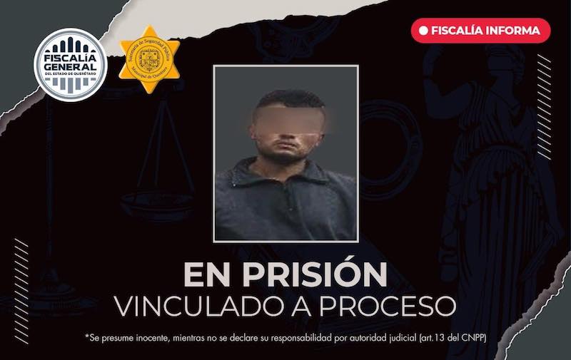 Vinculan a proceso a presunto asaltante de conductor de plataforma en Querétaro