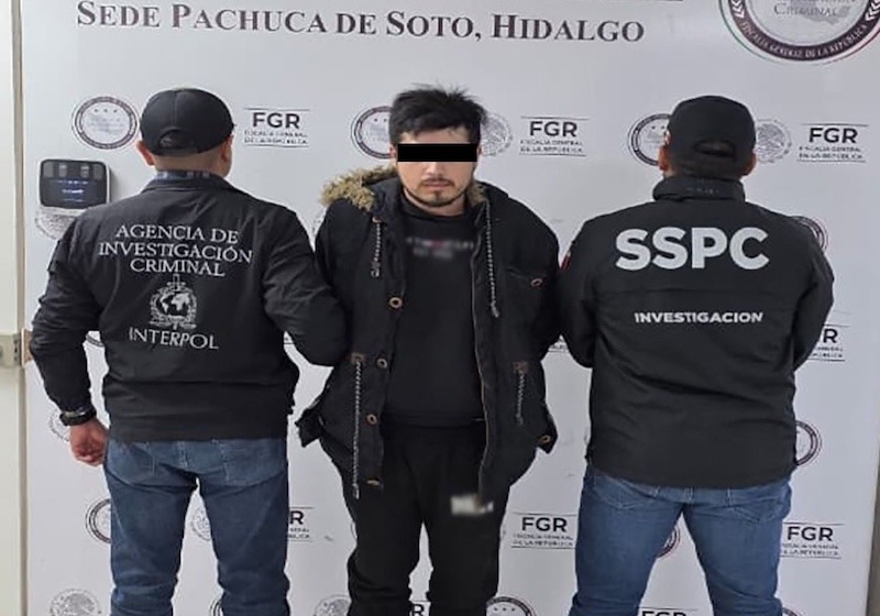 Capturan en Pachuca a Alejandro “N”, uno de los más buscados por el FBI