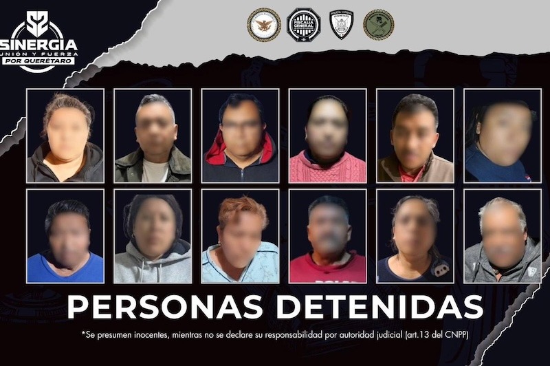 Detienen a 12 personas en Pedro Escobedo y Huimilpan por investigación de presunto fraude de Caja Integradora