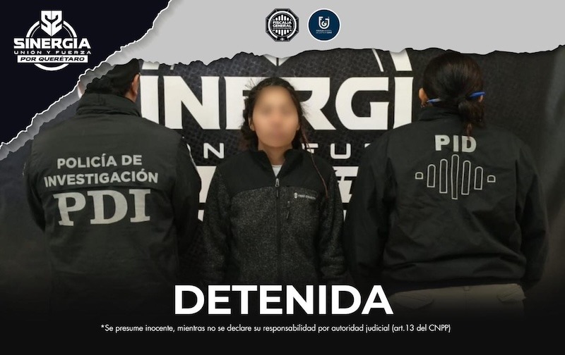 Detienen en Querétaro a mujer requerida en CDMX por robo agravado en pandilla