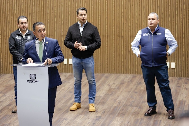 Felifer Macías presenta operativo interinstitucional para reducir las afectaciones por obras del Tren México–Querétaro
