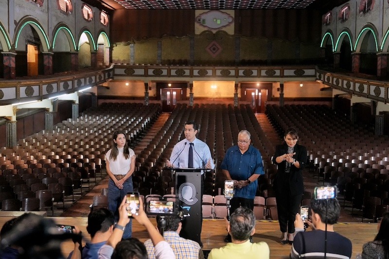 Anuncian rescate del Teatro Hércules; será el foro cultural municipal más grande de Querétaro