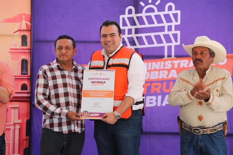 Gaspar Trueba inaugura obra integral de agua potable y drenaje en El Saucillo, Colón